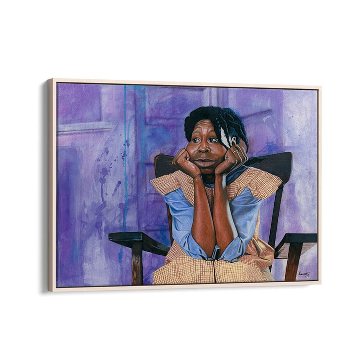 Stylish "THE COLOR PURPLE, AFRICAN ART PAINTINGS" adds elegance and creativity to any space with its captivating hues.