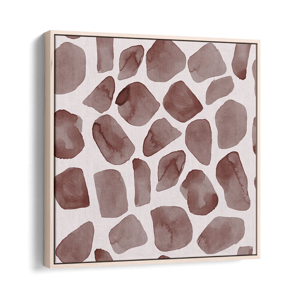 Abstract design featuring bold shapes in a warm palette, perfect for showcasing the ANIMAL PRINT XI, ABSTRACT PAINTINGS.