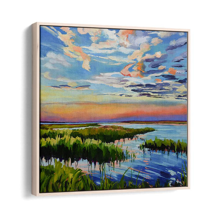 COLOURFUL OF SUNSET , BEACH PAINTINGS