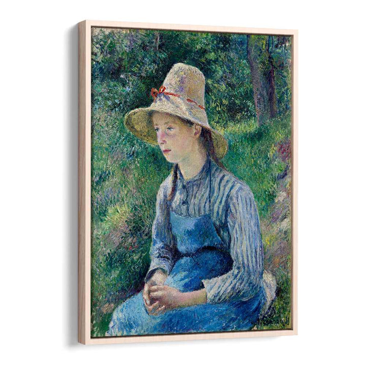 PEASANT GIRL WITH A STRAW HAT (1881)  , VINTAGE PAINTINGS