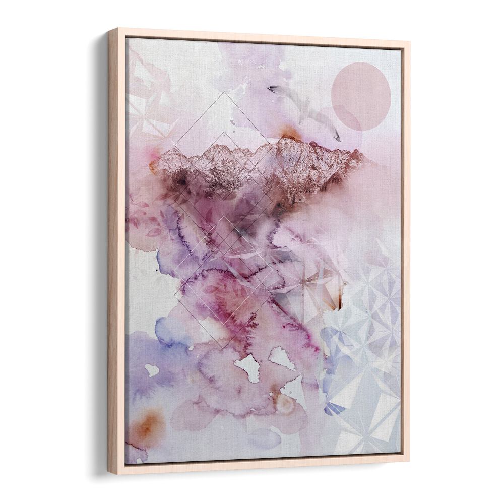 DUSK II, ABSTRACT PAINTINGS features soft hues and geometric designs, perfect for enhancing modern decor.