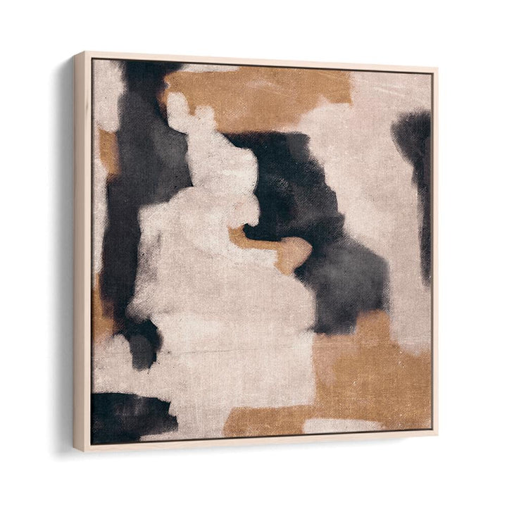 Elegant DYNAMIC BRUSHSTROKES II, ABSTRACT PAINTINGS featuring muted tones and a modern frame, perfect for any decor.