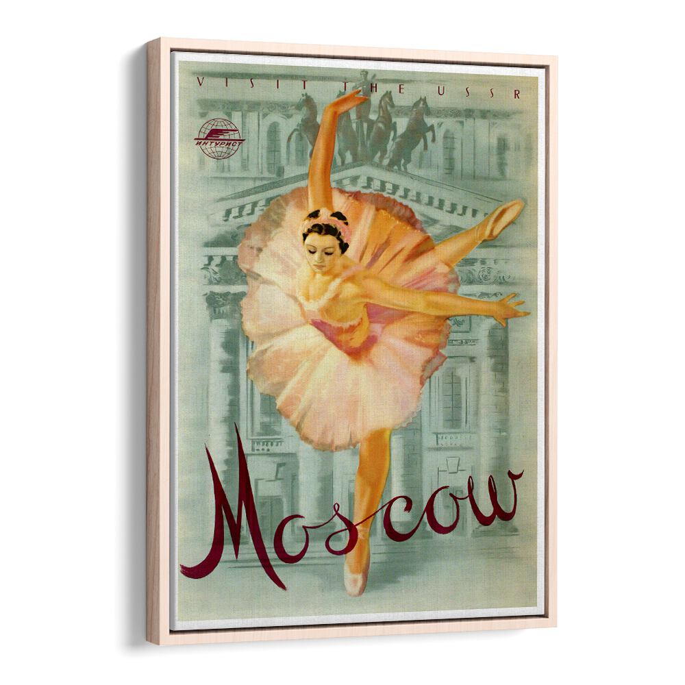 Capture the elegance of ballet with MOSCOW I, VINTAGE TRAVEL POSTERS, showcasing Russia's iconic beauty.