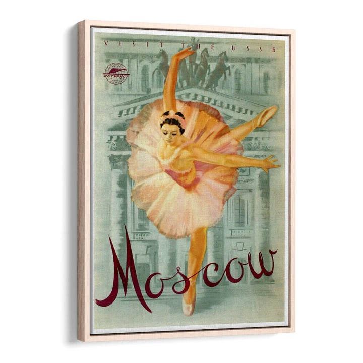 Capture the elegance of ballet with MOSCOW I, VINTAGE TRAVEL POSTERS, showcasing Russia's iconic beauty.