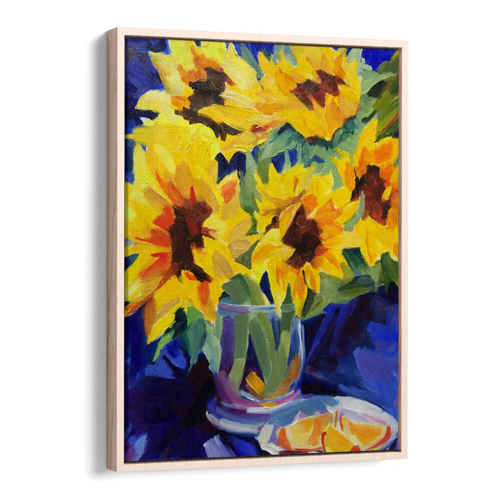 SUNFLOWERS III , FLORAL FLOWER PAINTINGS