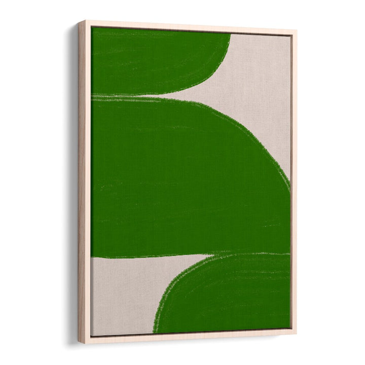 GREEN SUMMER SHAPES , ABSTRACT PAINTINGS