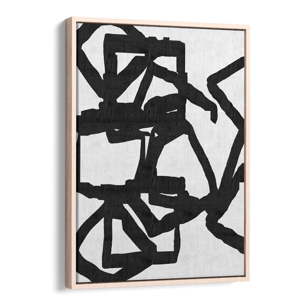Stunning NOIR AND INKY 1, PATTERN ART PRINTS featuring abstract geometry, perfect for modern home decor.