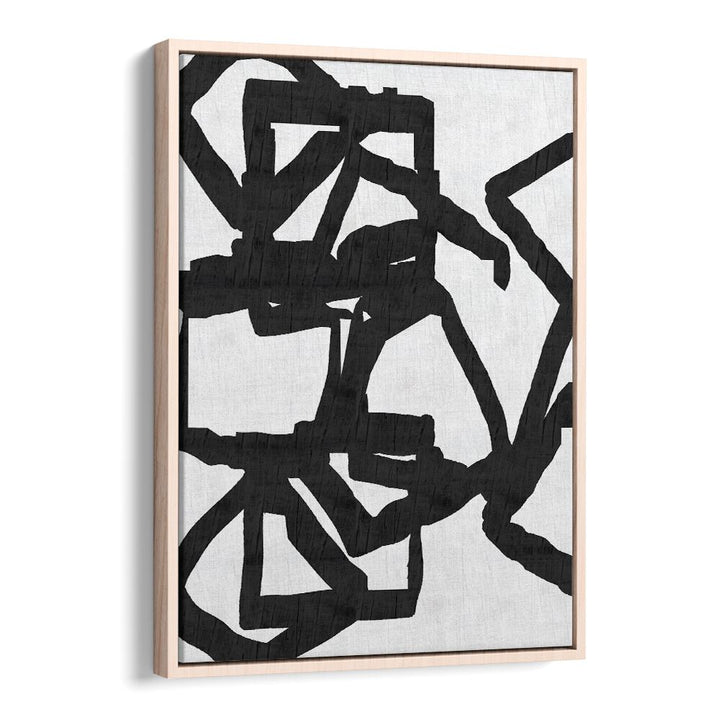 Stunning NOIR AND INKY 1, PATTERN ART PRINTS featuring abstract geometry, perfect for modern home decor.