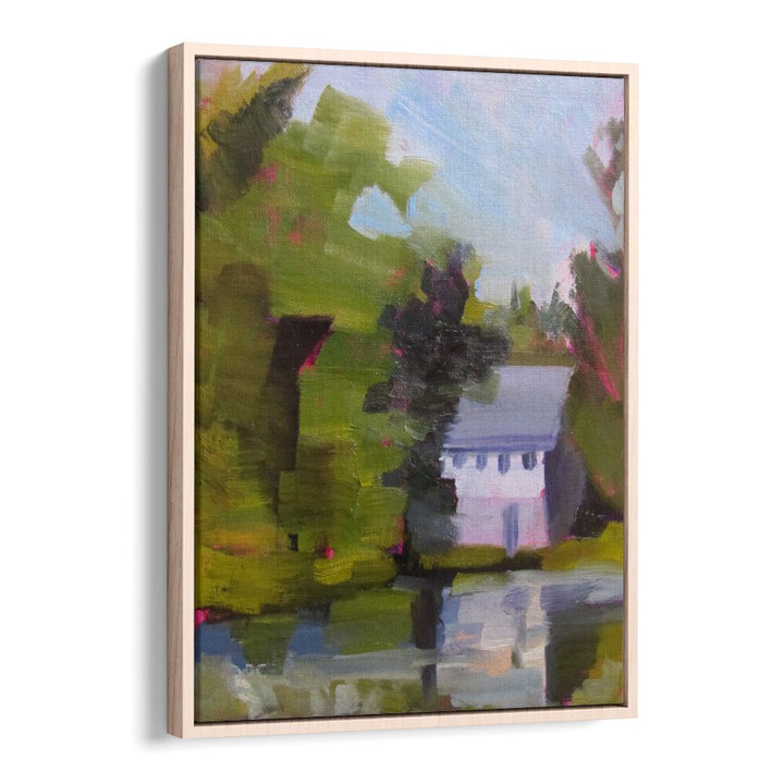 EAST WINDSOW POND , LANDSCAPE PAINTINGS