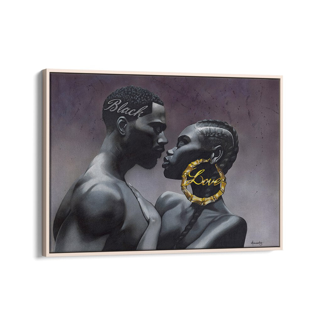 Elegant BLACKLOVE, AFRICAN ART PAINTINGS depicting a powerful connection between love and identity. Perfect for home decor.