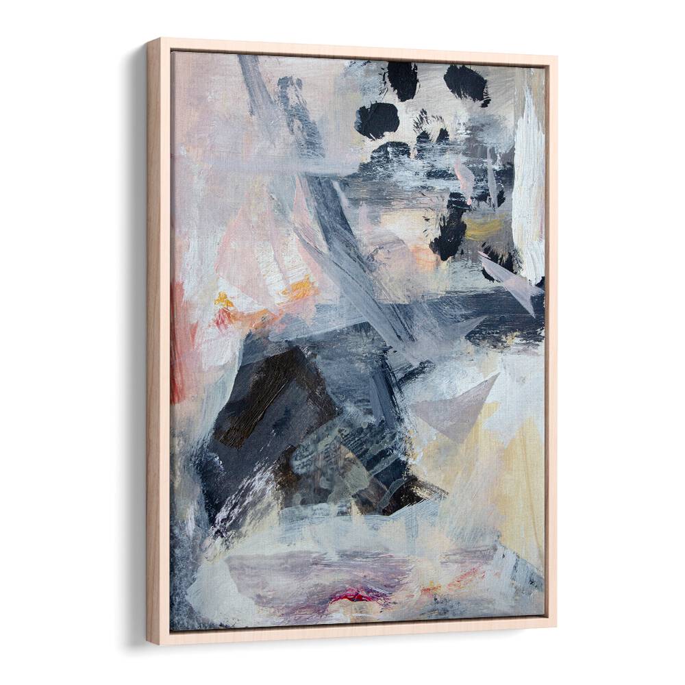 Colorful LAYERS AND SHAPES, ABSTRACT PAINTINGS create a captivating focal point for any modern decor.