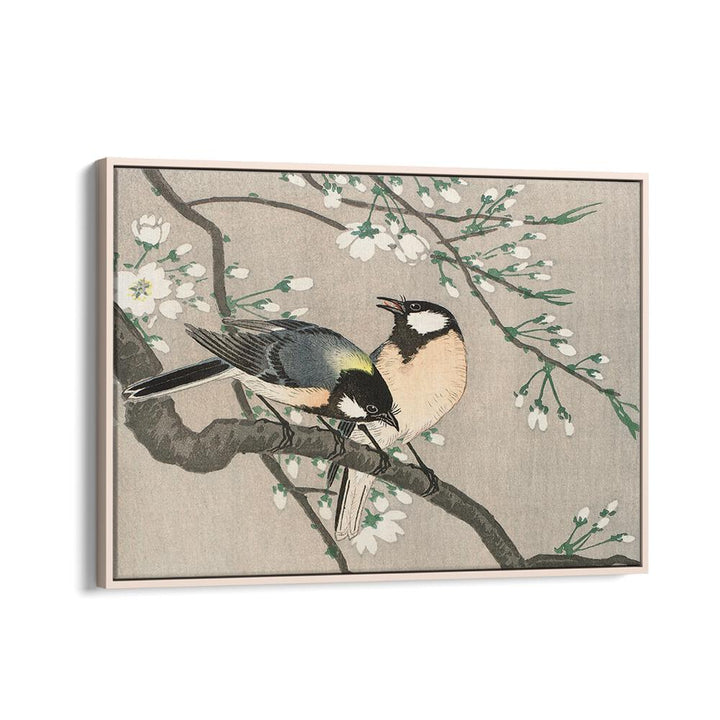 TITS ON CHERRY BRANCH (1900–1910)  , JAPANESE PAINTINGS , JAPANESE ART PRINTS