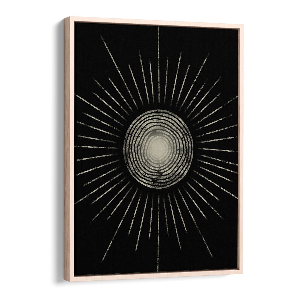 Stylish MIDNIGHT SUN ABSTRACTION, GEOMETRIC ART PRINTS with bold symmetry, enhancing your space beautifully.