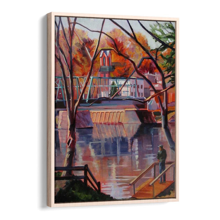 VIEW FROM LAMBERTVILLE , LANDSCAPE PAINTINGS