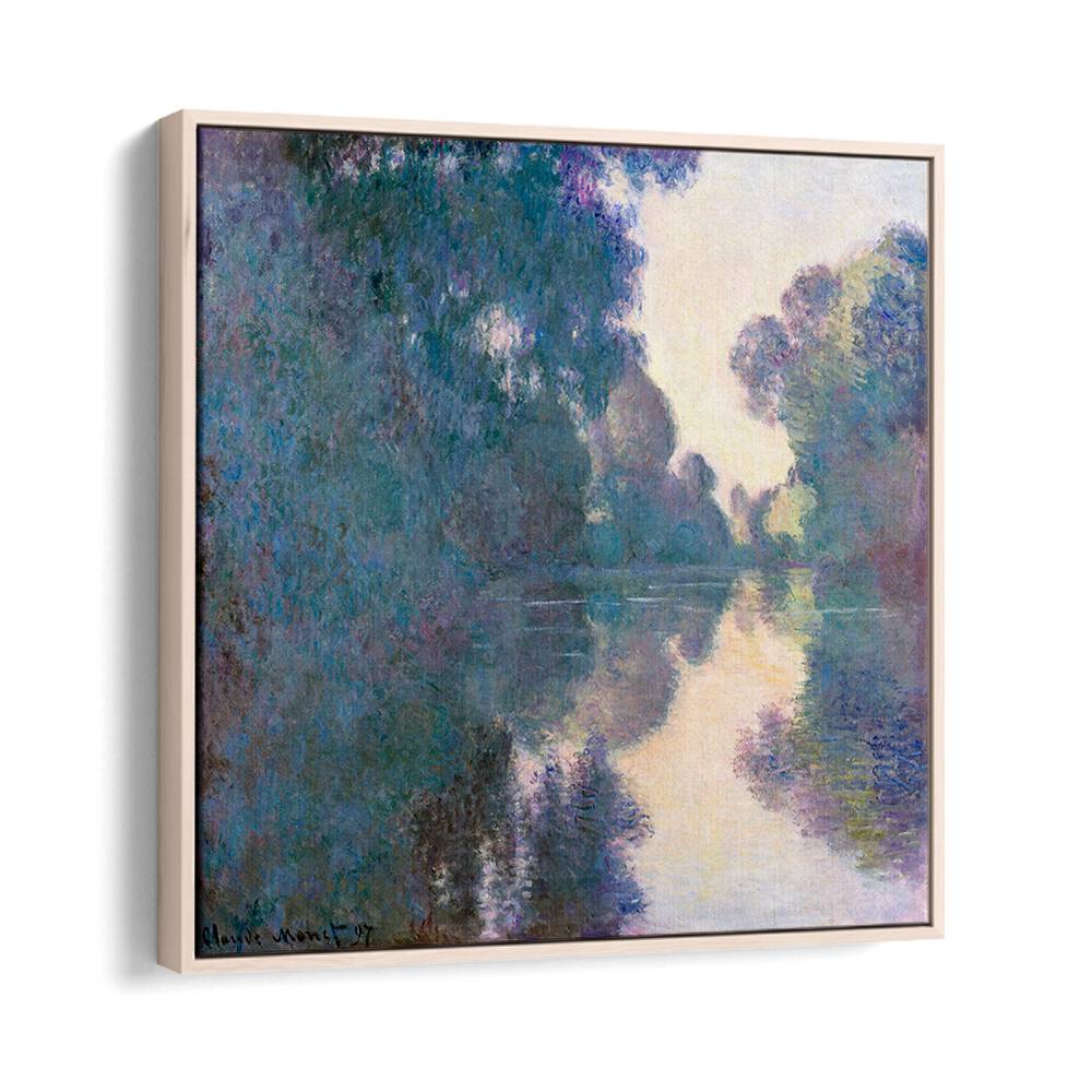 MORNING ON THE SEINE NEAR GIVERNY (1897)  , VINTAGE PAINTINGS