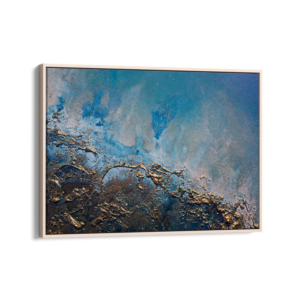 Captivating Earth and Sea Tones, Abstract Paintings blend natural hues for a vibrant, serene atmosphere in any room.