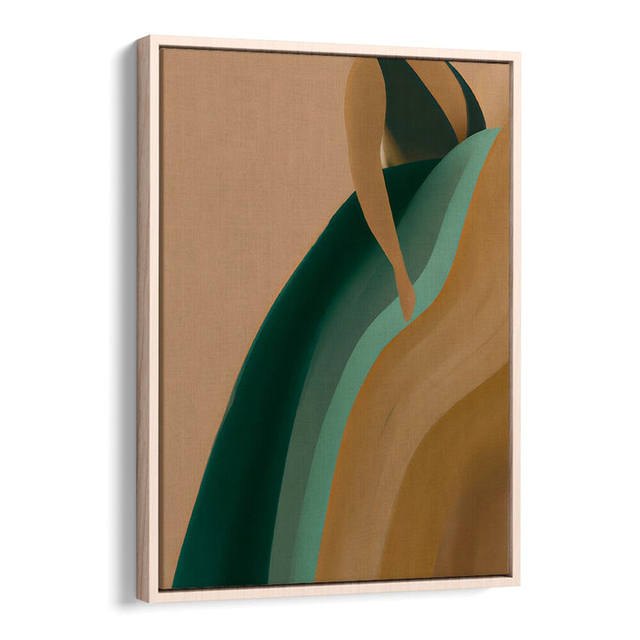 EARTHY DRESS, FASHION POSTERS featuring elegant abstract dress design in natural tones by Oakwood Floater.