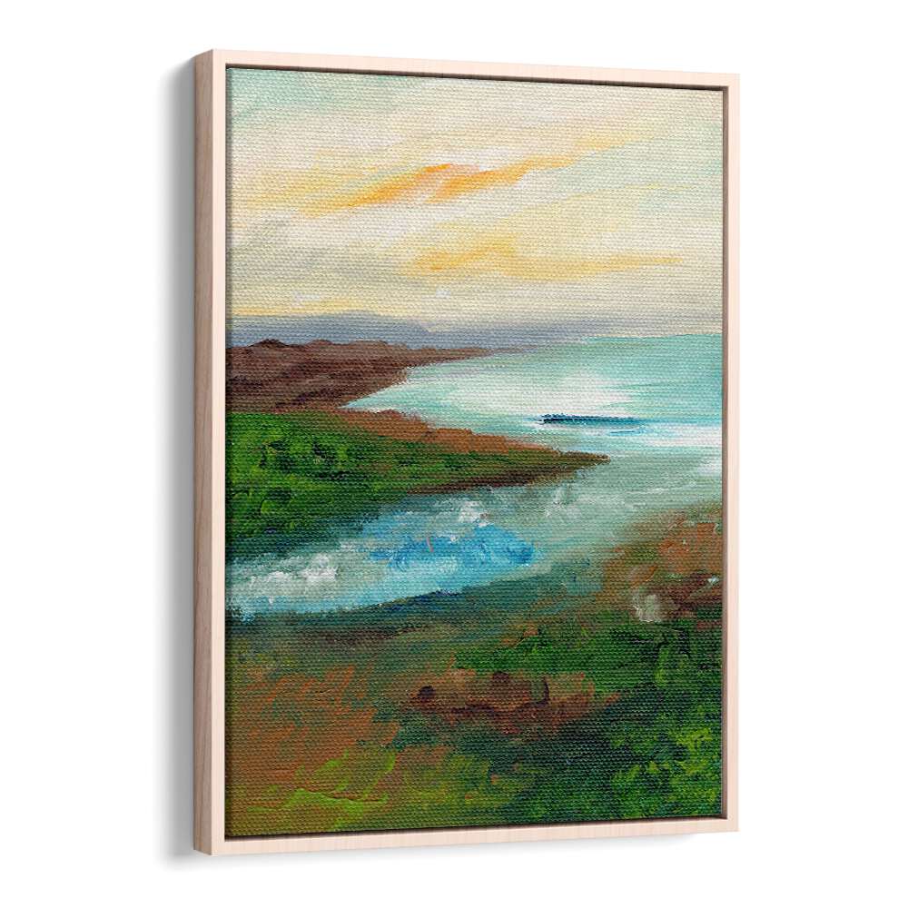 COASTAL SCAPE , LANDSCAPE PAINTINGS