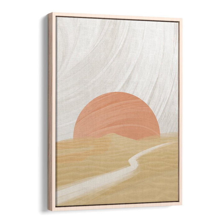 Elegant SARAH, LANDSCAPE PAINTINGS featuring a serene sunset over dunes, perfect for enhancing any modern space.