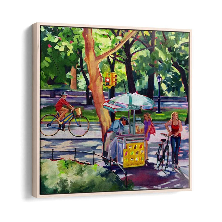 SUNDAY IN CENTRAL PARK , LANDSCAPE PAINTINGS