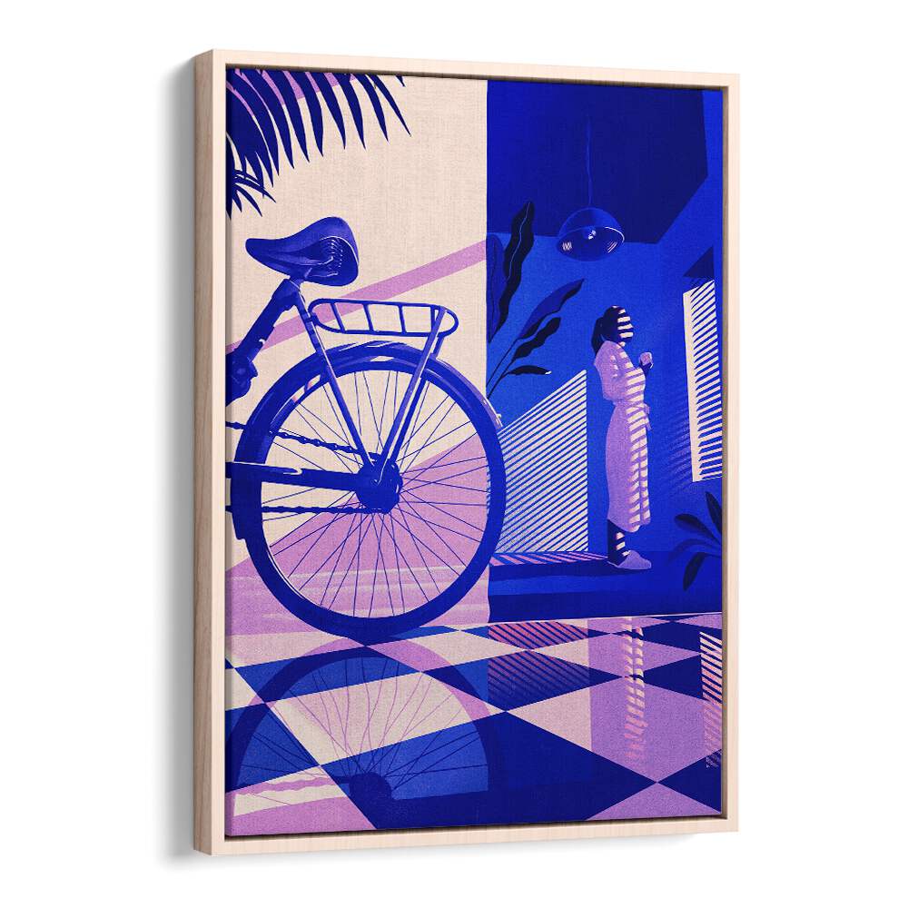 Stunning REFLECTION, SURREAL ART PRINTS featuring a stylish bike and elegant design, perfect for modern decor.