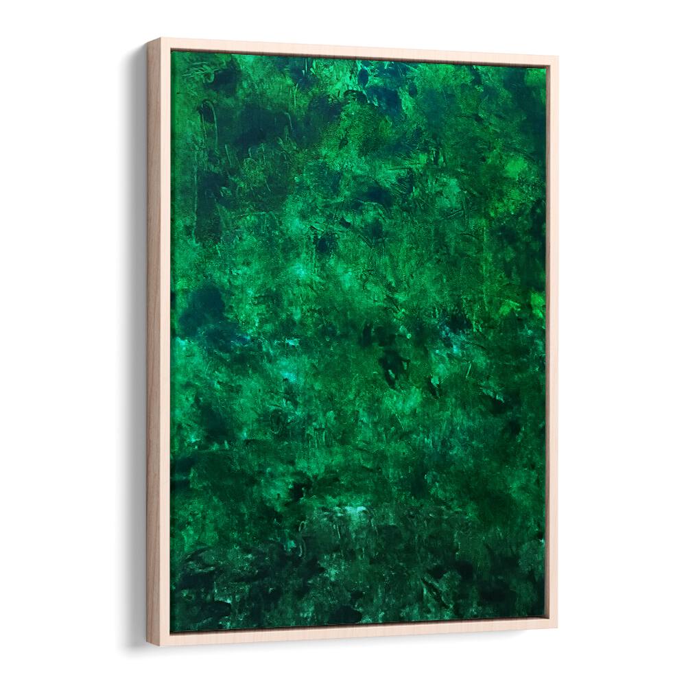 ABSTRACT DESIGN XII, ABSTRACT PAINTINGS, features deep green hues, perfect for transforming your space with sophistication.
