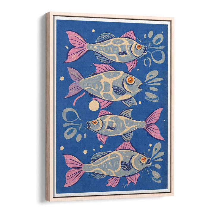 Vibrant artwork featuring fishes from OCEANIC LIFE - FISHES, BEACH PAINTINGS, perfect for a coastal home decor.
