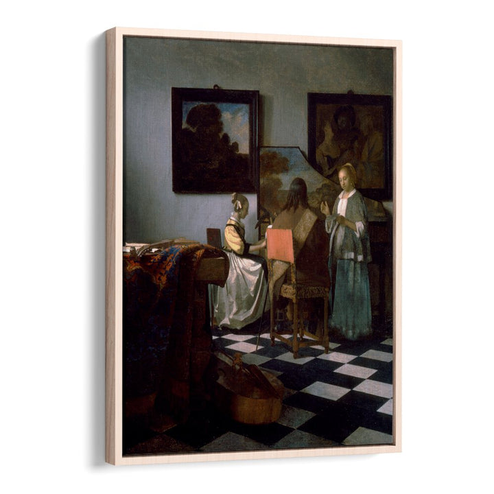 THE CONCERT (1664) FAMOUS PAINTING BY JOHANNES VERMEER, VINTAGE PAINTINGS