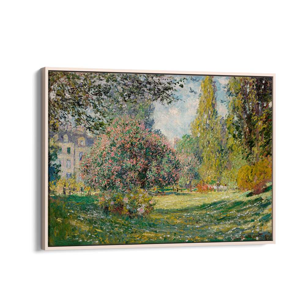 LANDSCAPE THE PARC MONCEAU (1876) , VINTAGE PAINTINGS