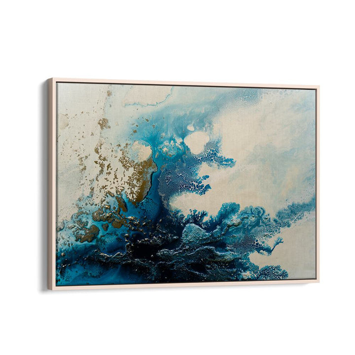 Stunning BLUE OCEAN ROYAL ESCAPE, ABSTRACT PAINTINGS blending tranquil blues for a sophisticated home decor transformation.