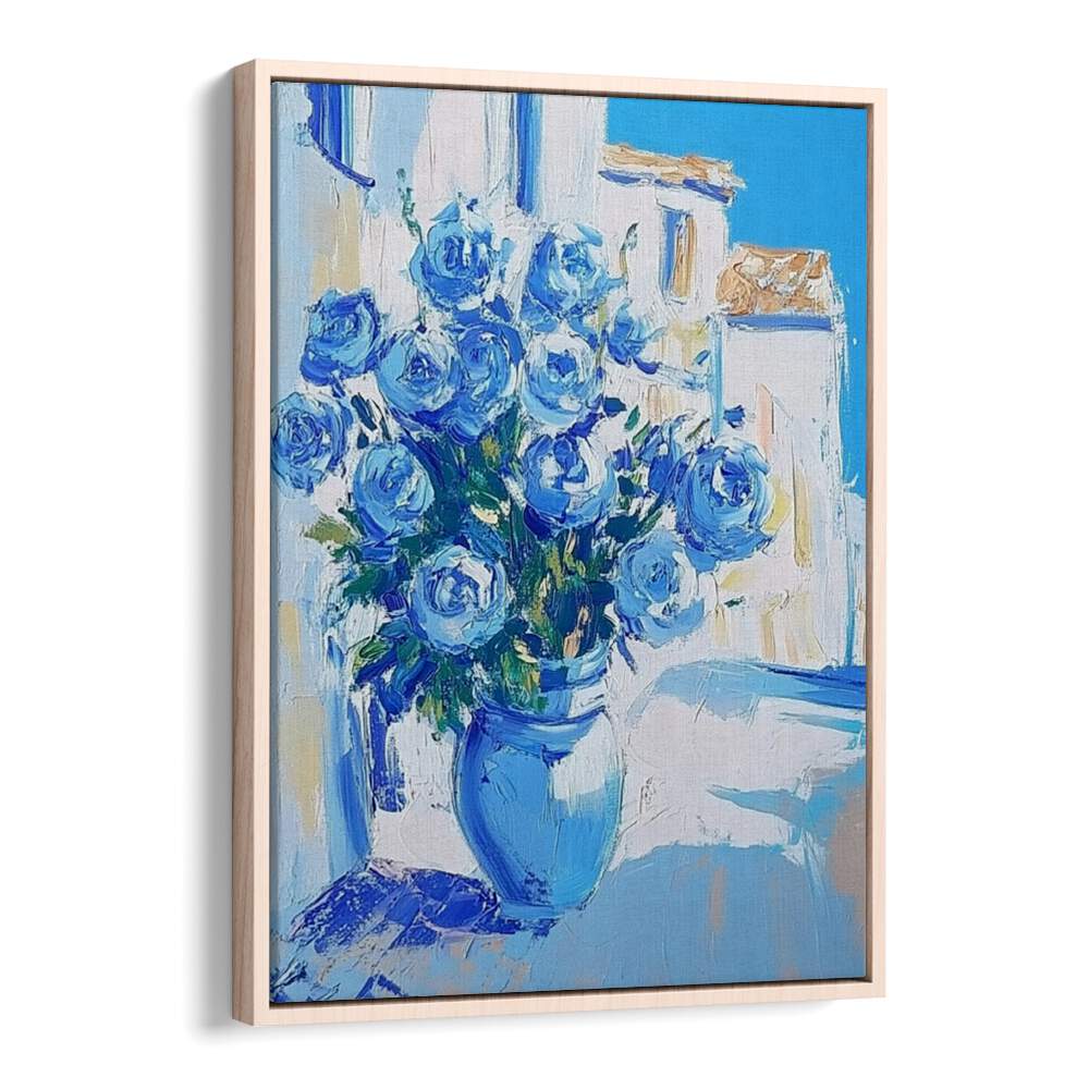 Stunning BLUE ROSES in a vase, showcasing their unique beauty and charm, perfect for any floral collection.