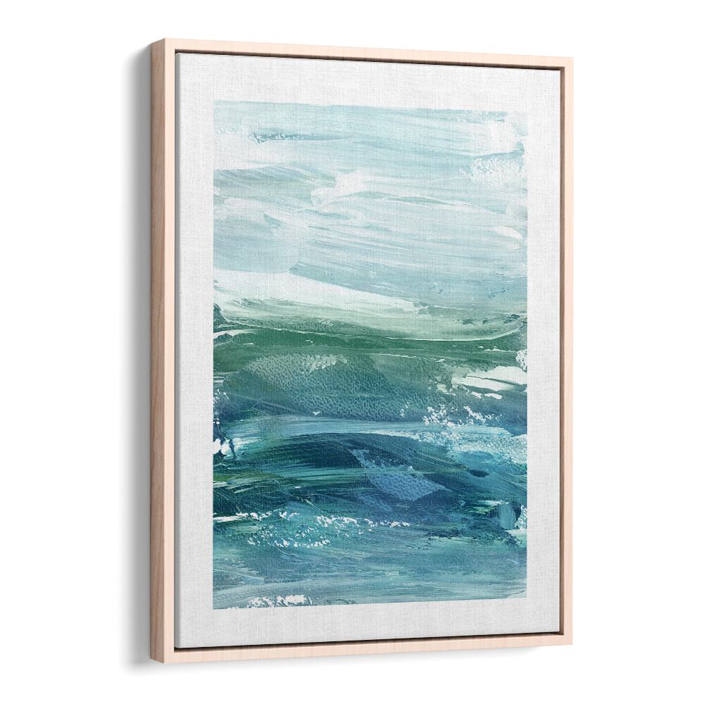 WAVES IN WAVES, ABSTRACT PAINTINGS showcase mesmerizing ocean hues, perfect for elevating any home decor space.