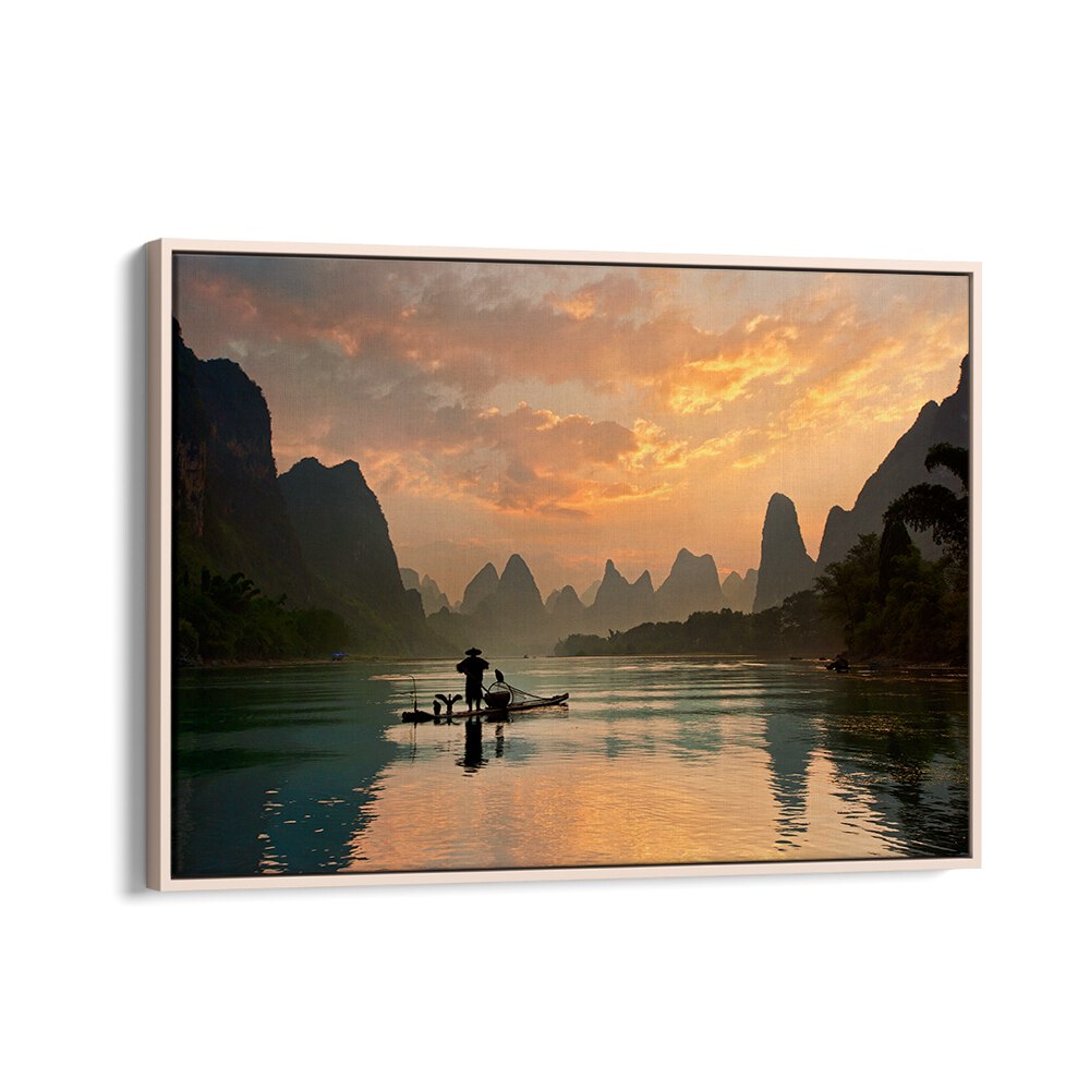 GOLDEN LI RIVER, PHOTOGRAPHY PRINTS showcasing serene landscapes and majestic mountains reflecting on tranquil waters.