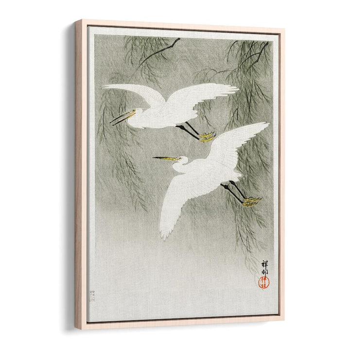 LITTLE EGRETS IN FLIGHT (1925 - 1936)  , JAPANESE PAINTINGS , JAPANESE ART PRINTS