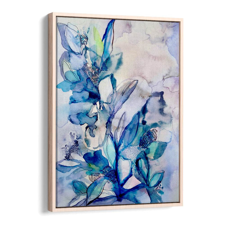Vibrant AQUA FLORAL, FLORAL FLOWER PAINTINGS featuring beautiful blue hues and delicate floral designs for elegant decor.