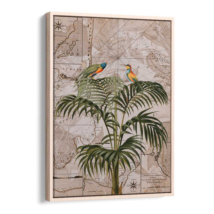 Vibrant INDONESIA JUNGLE III, ANIMAL PAINTINGS showcasing lush greenery and exotic birds, perfect for your decor.