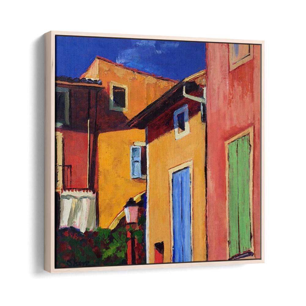 COLOURFUL HOUSES , LANDSCAPE PAINTINGS