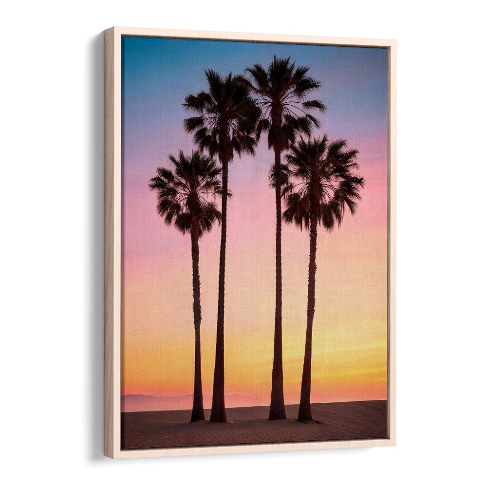 Stunning BEACH SUNSET PALMS artwork captures tropical serenity, perfect for enhancing your space with BEACH PAINTINGS.