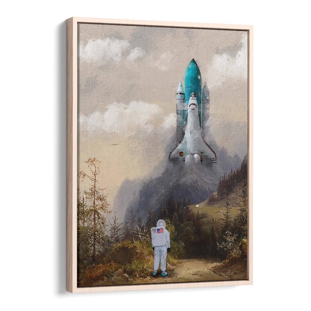 MISSED THE SHUTTLE BY DIKHOTOMY , SURREAL ART PRINTS , SURREALISM