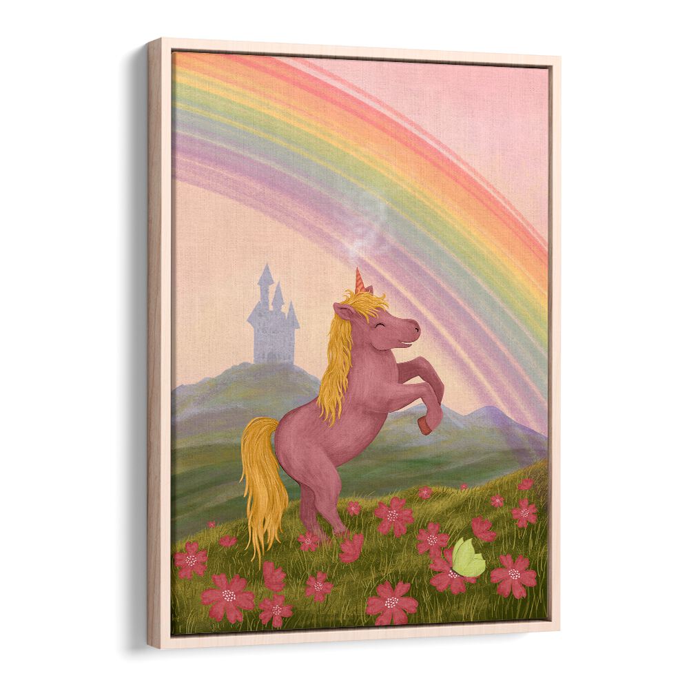 Colorful RAINBOW UNICORN, KIDS ROOM PAINTINGS brighten up your child's space with whimsical charm and joy.