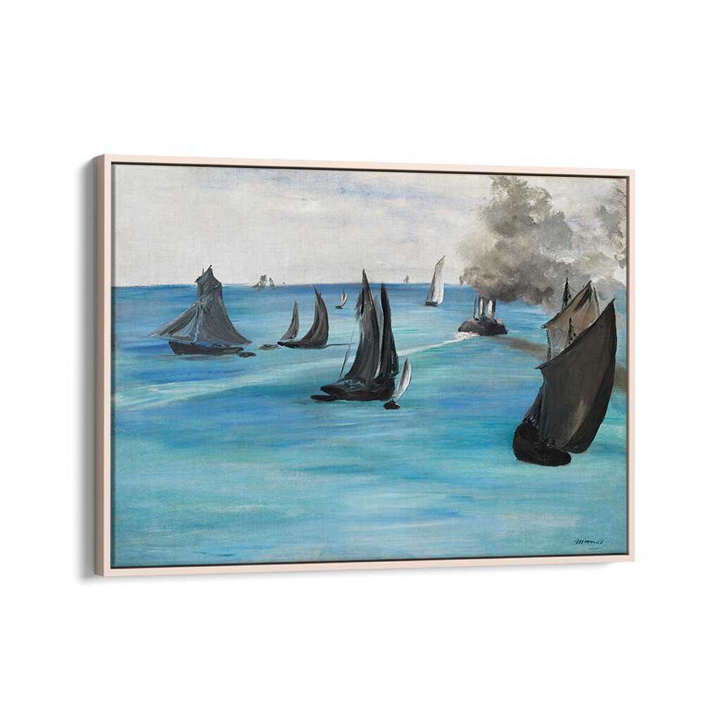 SEA VIEW, CALM WEATHER (VUE DE MER, TEMPS CALME), (1864) BY EDOUARD MANET , VINTAGE PAINTINGS