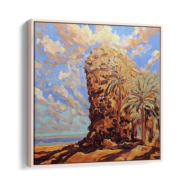 Luxurious PALMS BY THE SEA artwork showcases coastal serenity, perfect for enhancing your home décor.