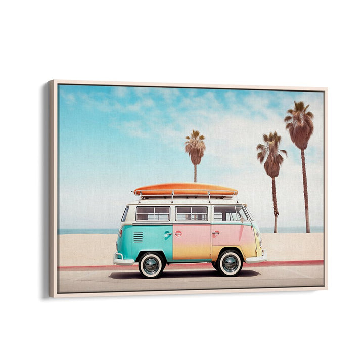 VAN ON THE BEACH , CAR POSTERS