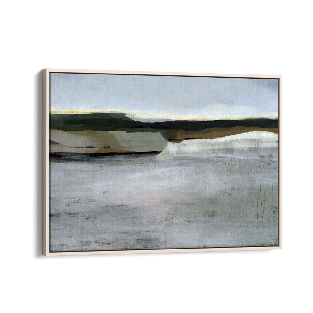 Elevate your decor with JANUARY, ABSTRACT PAINTINGS, featuring serene colors perfect for modern spaces.