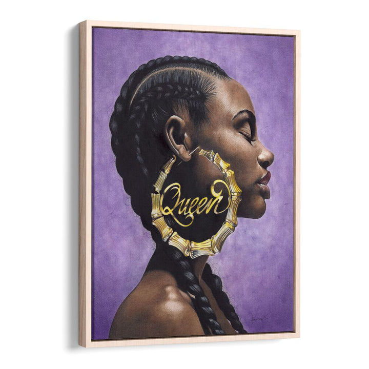 Stunning QUEEN, AFRICAN ART PAINTINGS piece featuring a regal profile, perfect for elevating your living space.