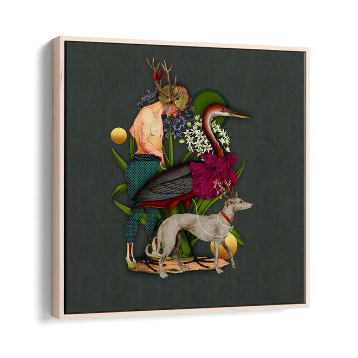 Whimsical ENCHANTED FOREST VIII, ANIMAL PAINTINGS featuring vibrant colors and enchanting details for home decor.