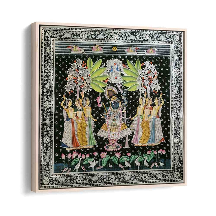 Shrinath Ji Pichwai, Indian art paintings featuring Lord Krishna, enhance your home decor with traditional elegance.