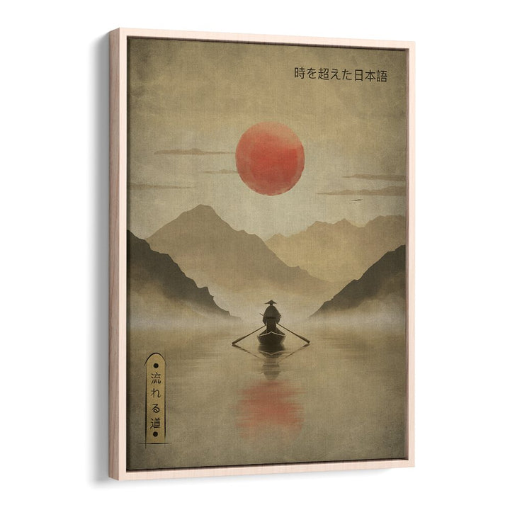 Serene RIVER OF SOLITUDE, JAPANESE PAINTINGS captures tranquil beauty, perfect for peaceful reflection at home.