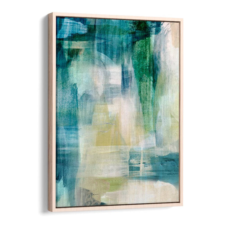 Vibrant RAIN COLLAGE II, ABSTRACT PAINTINGS featuring flowing colors, perfect for modern home decor.