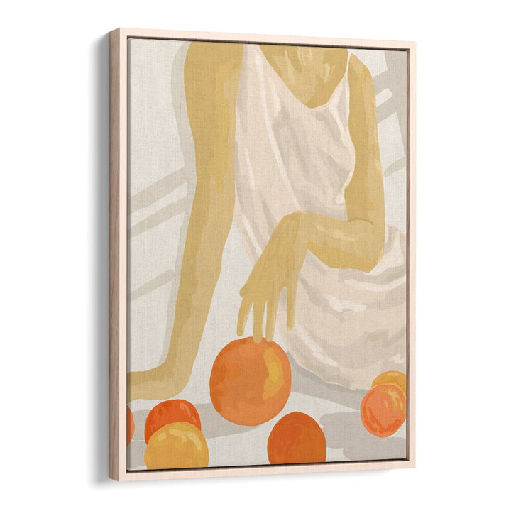 Elegant artwork featuring a figure with tangerines, capturing the essence of TANGERINE GRACE, PORTRAITS.